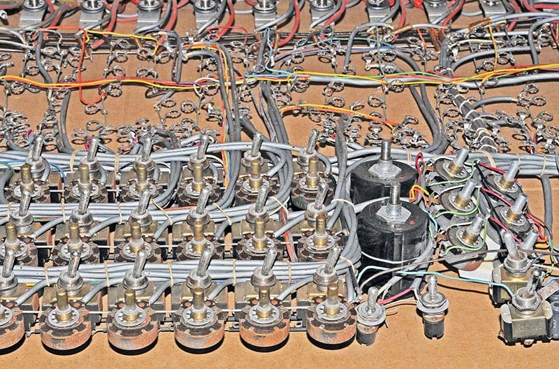 Figure 3 — Interior view showing transformer and chassis condition before restoration