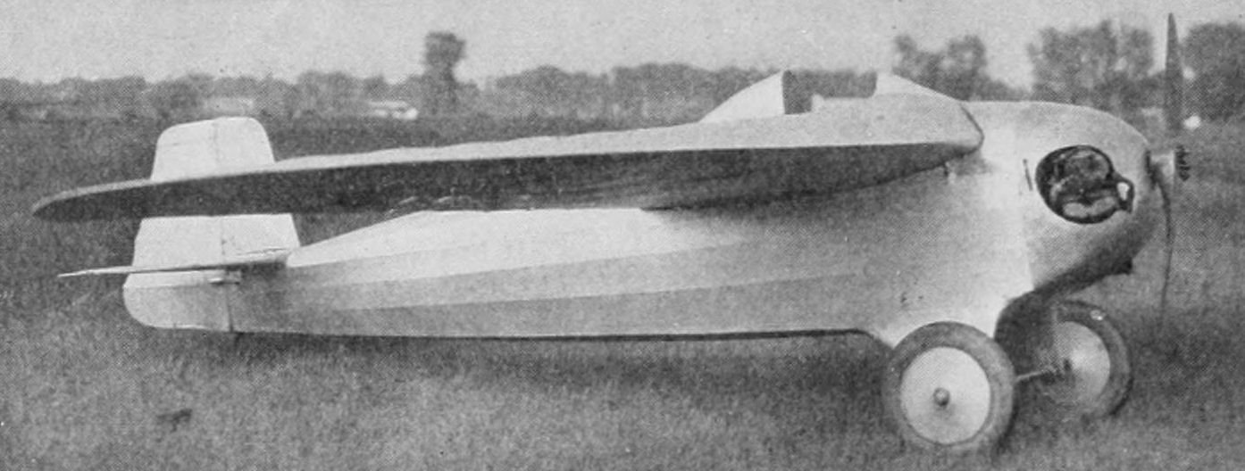 Figure 2 — The Heath Tomboy, photographed for Aero Digest in October 1926. Rebuilt from the unsuccessful Humming Bird with a Bristol Cherub engine, it won every race Heath entered at the 1926 National Air Rac…
