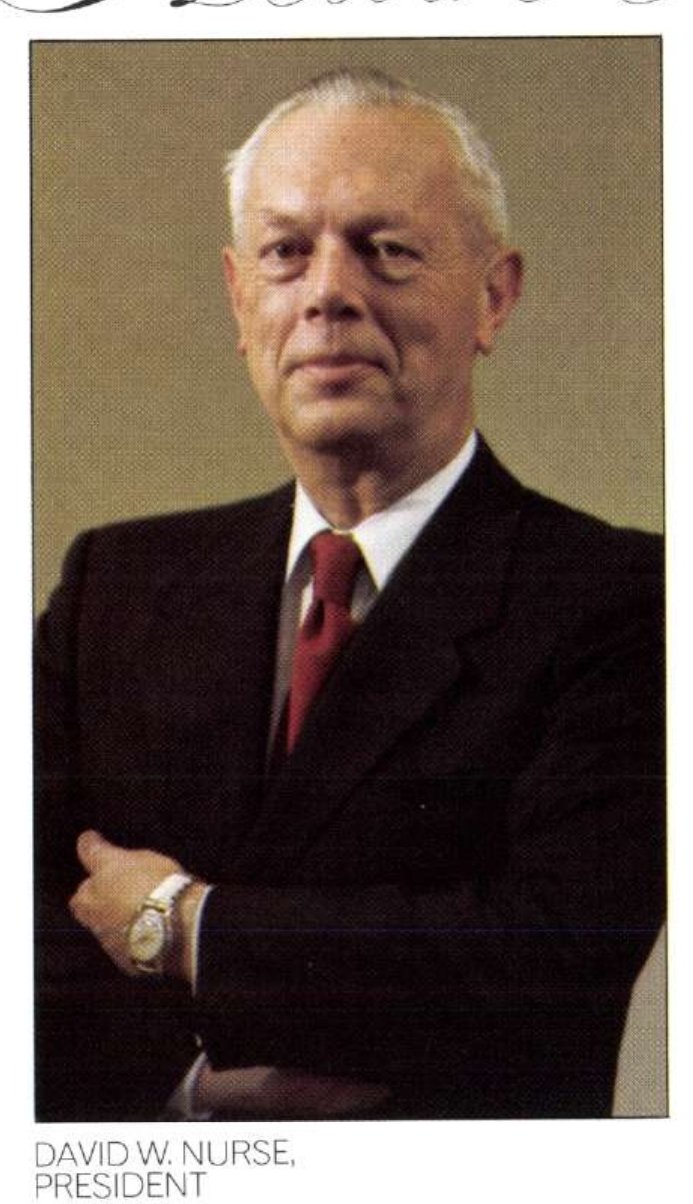 Figure 2 — David W. Nurse, president of the Heath Company from April 1966 until at least 1978, photographed for the feature on Heath in Schlumberger's 1972 annual report.