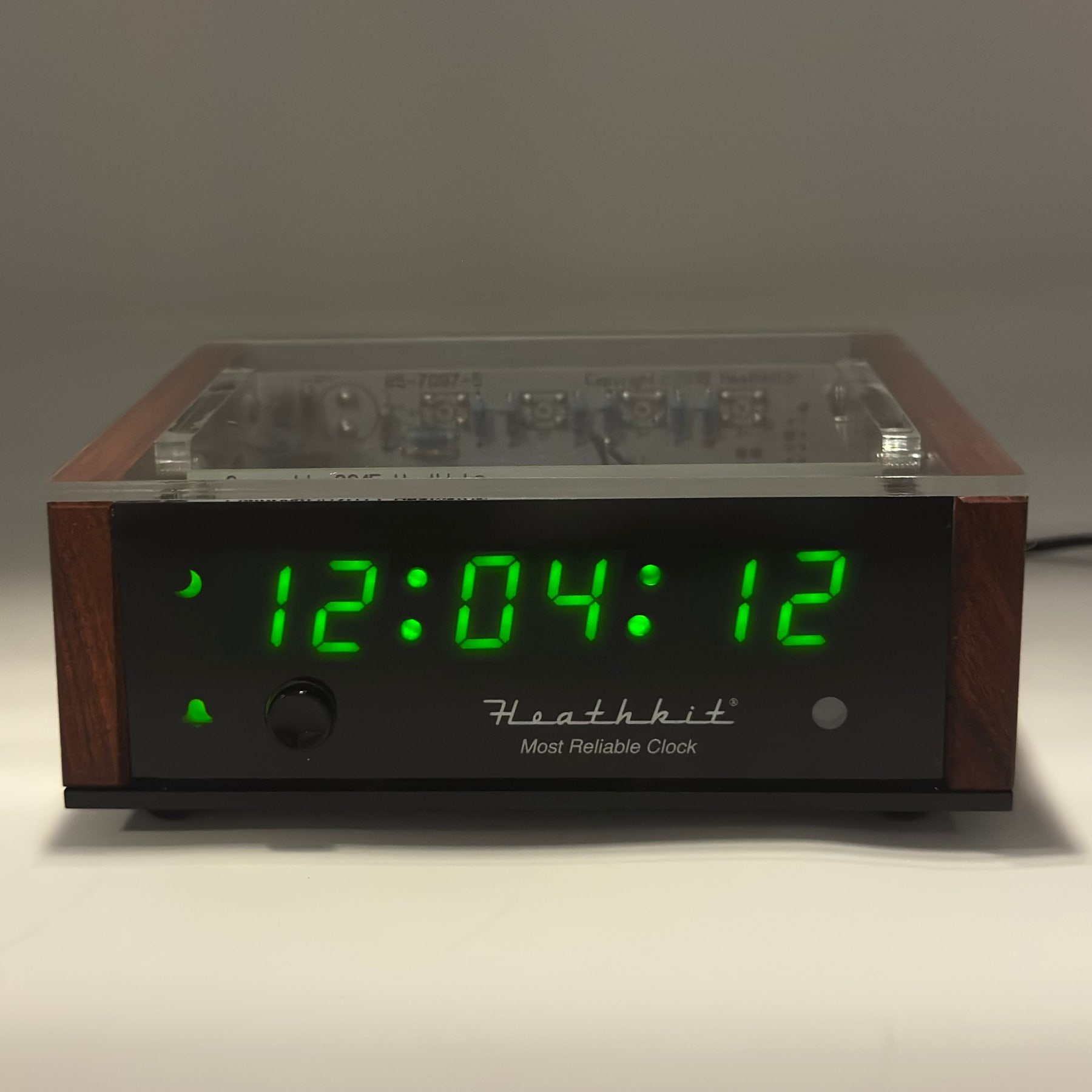 Figure 9 — The limited-edition GC-1006 with a clear top panel (July 2025), showing the circuit board of the 2016 design through the lid.