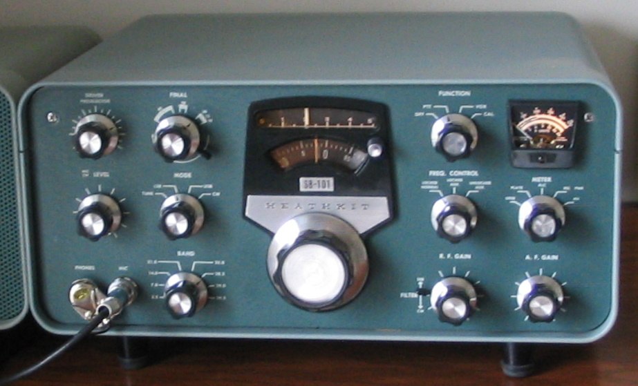 Figure 7 — An SB-101 in service. From the front it is almost indistinguishable from the SB-102: the same panel, knobs, dial and meter, with only the nameplate under the dial window to tell them apart.